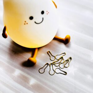 agrafka okrągła złota, 10 szt.