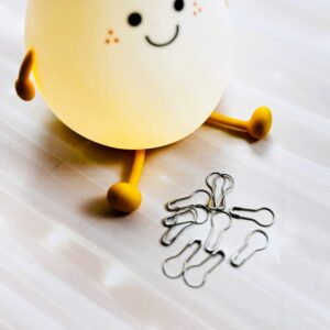 agrafka okrągła srebrna, 10 szt.