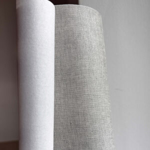 PŁÓTNO LNIANE 35cm X 110cm szary