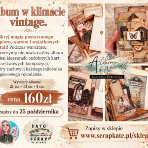 Album w stylu vintage - warsztat stacjonarny z zestawem materiałów i dostępem online, Mysłowice